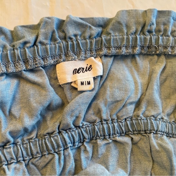 🌼 Stylish Denim-Inspired Top by Aerie, Size Medium 🌼 - Picture 10 of 11
